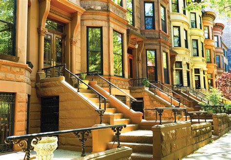 Wallpaper Mural Famous Brownstone Row Houses In Brooklyn New York