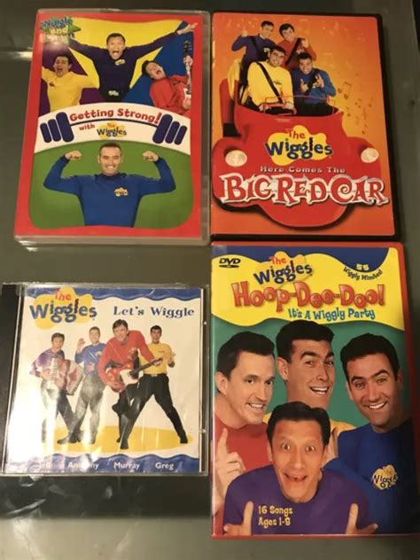The Wiggles Cd Dvd Lot Lets Wiggle Big Red Car Getting Strong