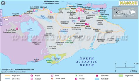 Nassau Bahamas Map Map Of Nassau Bahamas