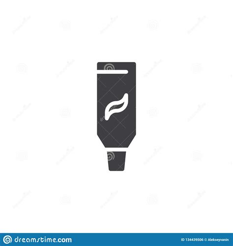 toothpaste tube vector icon stock vector illustration of fresh solid 134439506