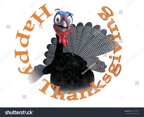 Funny Silly Looking Cartoon Turkey Smiling Stock Illustration 501799771 Shutterstock