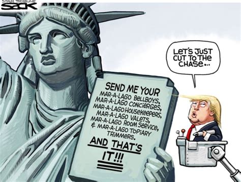 Cartoons Donald Trumps Version Of Immigration