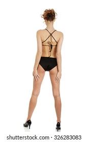 Sexy Woman Black Bodysuit Stock Photo Shutterstock