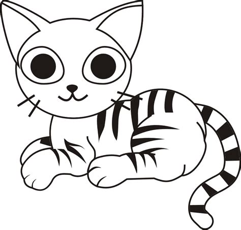 Desenho De Gato Para Colorir Pintar