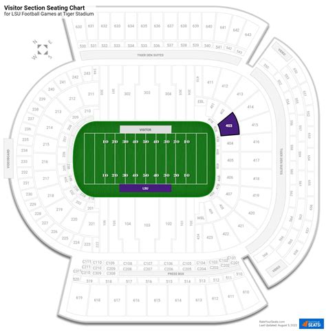 Lsu Stadium Seating Chart Visitor Section Cabinets Matttroy