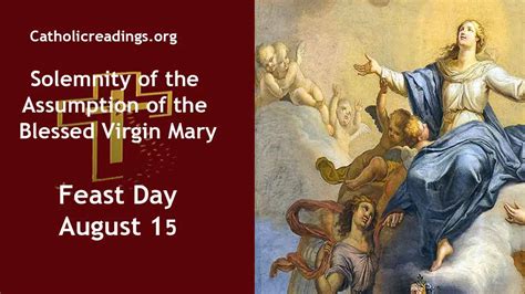 Solemnity Of Assumption Of The Blessed Virgin Mary Feast Day August