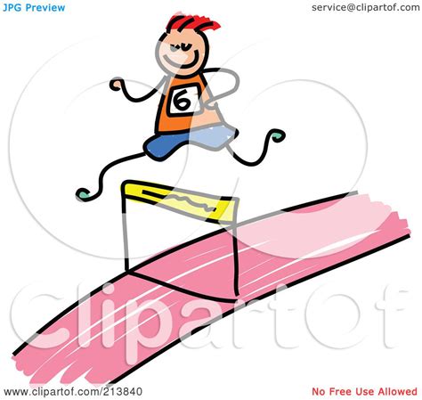 Royalty Free Rf Clipart Illustration Of A Childs Sketch Of A Boy