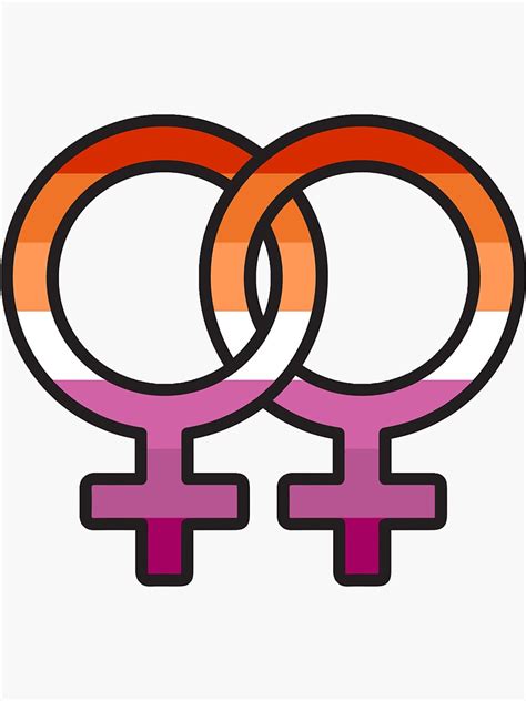 Wlw Lesbian Pride Symbols Sticker For Sale By Emptyatlas Redbubble