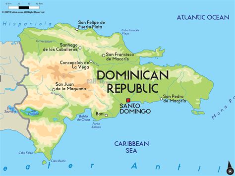 Map Of La República Dominicana
