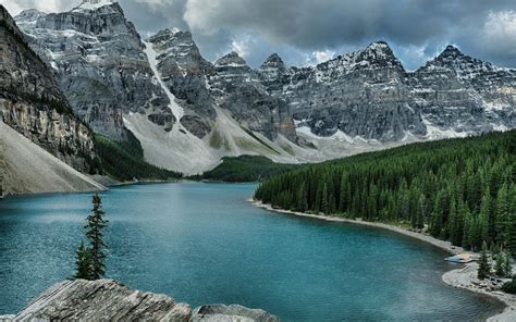 Moraine Lake Full Hd Wallpaper And Background Image 1920x1200 Id594473