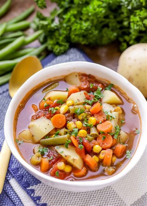 Homemade Vegetable Soup Recipe Lil Luna