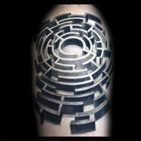 60 Labyrinth Tattoo Designs For Men 2024 Inspiration Guide