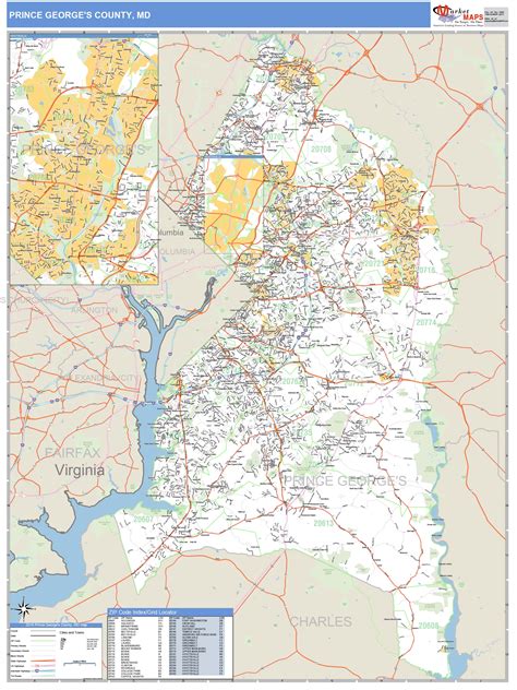 Prince Georges County Zip Code Map World Map