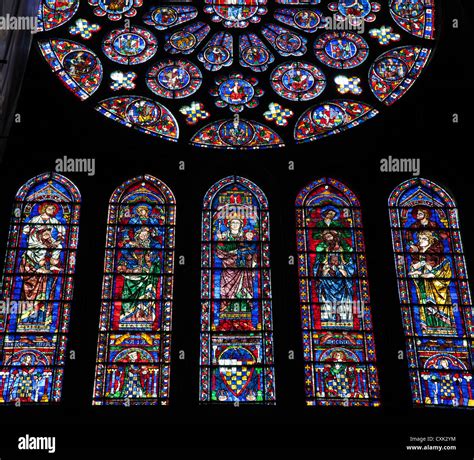 Chartres Cathedral Stained Glass Rose Window