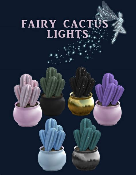 Lights Fairy Cactus Lights From Leo 4 Sims • Sims 4 Downloads The Sims