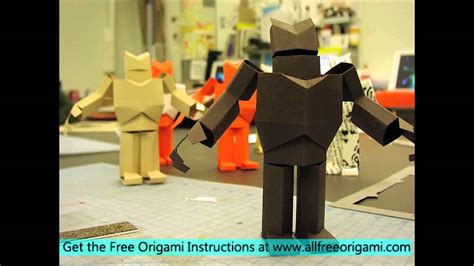 How To Make A Origami Robot Easy Youtube