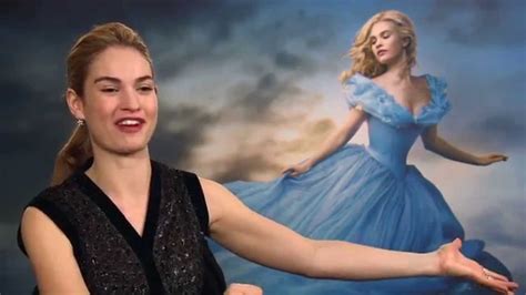 Lily James Cinderella Interview Part 1 Youtube
