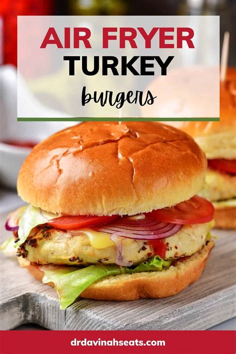Air Fryer Frozen Turkey Burgers Dr Davinah S Eats