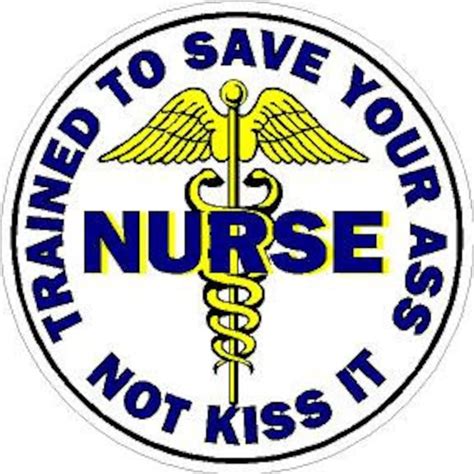 nurse trained to save your ass not kiss it reflective or matte etsy