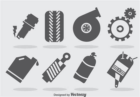 Turbo Engine Icons Vector 124202 Vector Art At Vecteezy