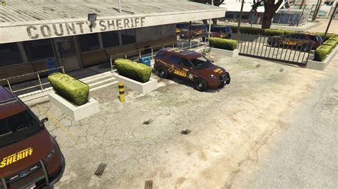 Sandy Shores Sheriff Parking Mapping Exterior Ymap 10 Gta 5 Mod