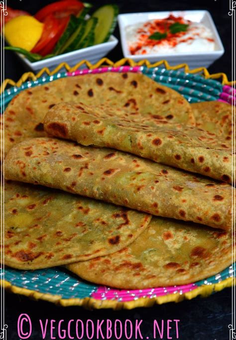 Easy Aloo Paratha Potato Stuffed Flatbread Vegcookbook By Praveena