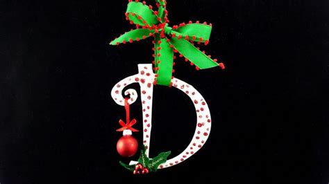 Diy Initial Ornaments Personalized Decorative Letters Ornament Shop