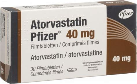 Atorvastatin Pfizer Filmtabletten 40mg 30 Stück In Der Adler Apotheke