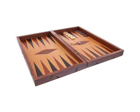 Backgammon Game Set Wooden Handmade The Players Inlaid Design Large