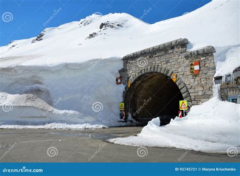 Tunnel In Mountain Stock Image Image Of Asphalt Europe 92745721