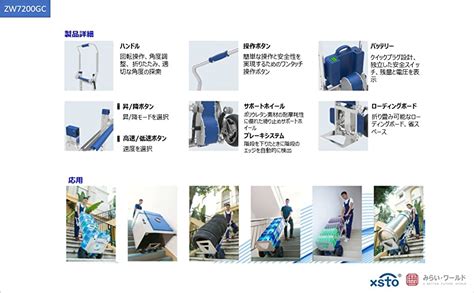 Amazon co jp ZW7200GC 電動階段運搬車 200kg 産業研究開発用品
