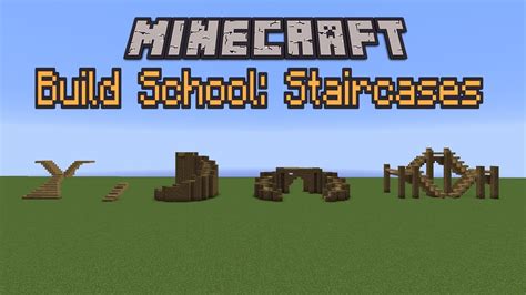 Maybe you would like to learn more about one of these? Minecraft Build School: Staircases! - YouTube