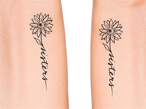 Details More Than 89 Sunflower Sister Tattoos Super Hot Ineteachers