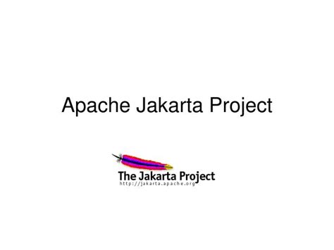3 apache software foundation apache software foundation 11 conclusion the jakarta project is open source, therefore you have to keep up with new releases. PPT - Apache Jakarta Project PowerPoint Presentation, free ...