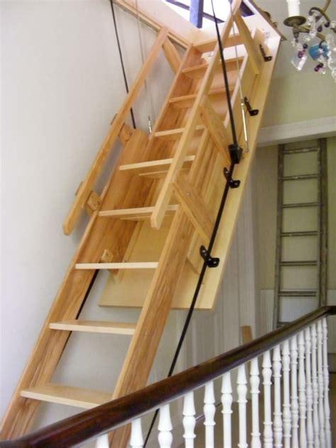 Folding Loft Stairs With Handrail Tristandedman