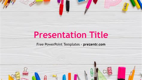 Free School Powerpoint Template Prezentr Powerpoint Templates