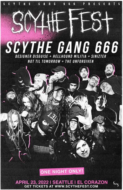 Scythe Gang 666 Announces Scythe Fest One Night Only Seattle April