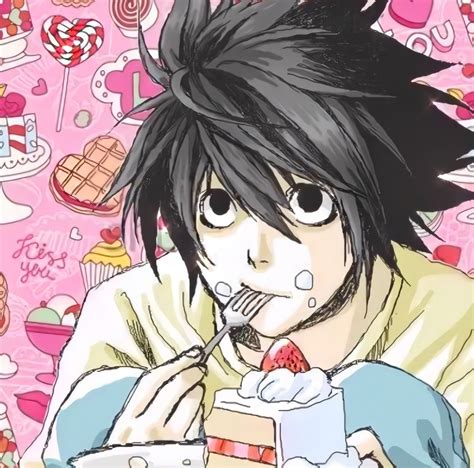 Death Note L Eating Cake