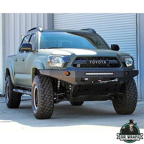 Toyota Tacoma Wrapped In 3m 1080 Matte Military Green Vinyl