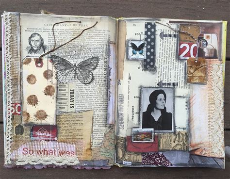 Altered Schoolmarm Altered Book Mixed Media Collage
