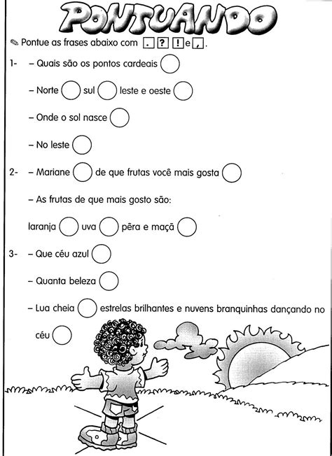 Pontuação Gramática Língua Portuguesa Fichas E Atividades