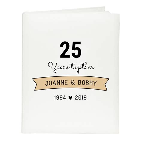 Buy Personalised Anniversary Album Years Together For Gbp 1999