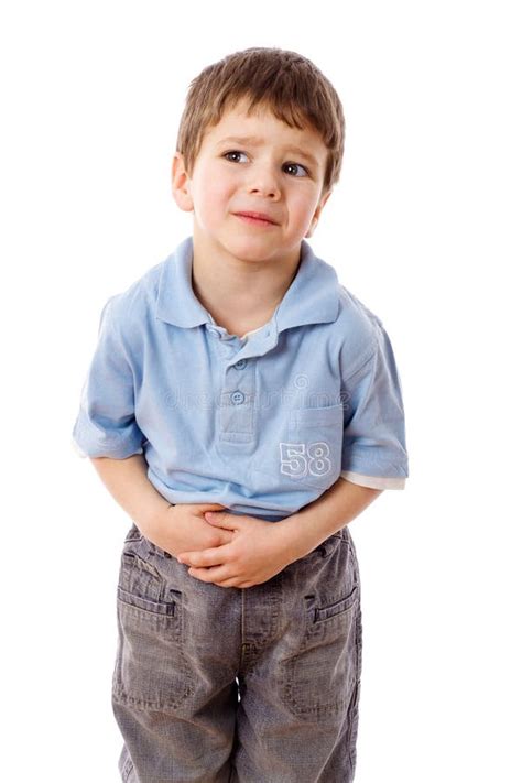 Little Boy With Stomach Pain Stock Photo Image Of Hurt Infection