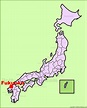 Fukuoka location on the Japan Map - Ontheworldmap.com
