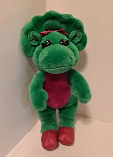 Original Barney Vintage 1992 Baby Bop Dinosaur 13” Plush Stuffed Animal