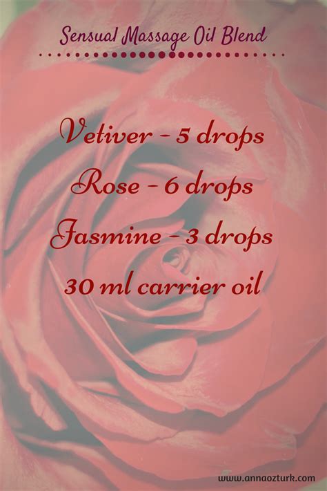 Valentines Special Blends Massage Oil Blends Essential Oil Diffuser Blends Recipes