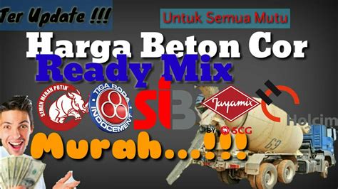 Maybe you would like to learn more about one of these? Harga Beton Cor Ready Mix PerKubik Update Semua Mutu ...