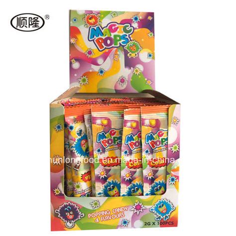 Mix Fruit Flavor Magic Pop Popping Candy Manufacturer China Popping