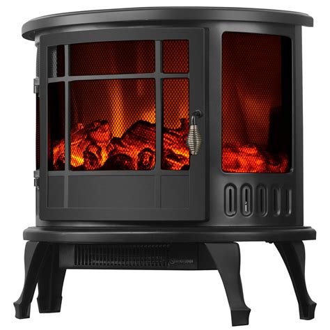 Uenjoy 1500w Heater 23 Standing Electric Fireplace Stove Realistic