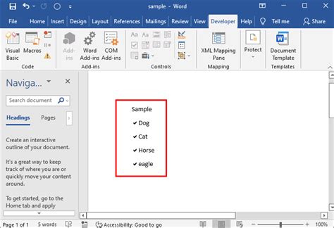 How To Add Checkbox In Word Office Printable Templates